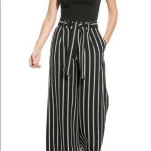 Zara Cullott Black and White Striped
